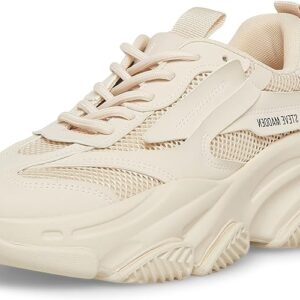 Steve Madden Women's Possession Sneaker, Bone, 8.5